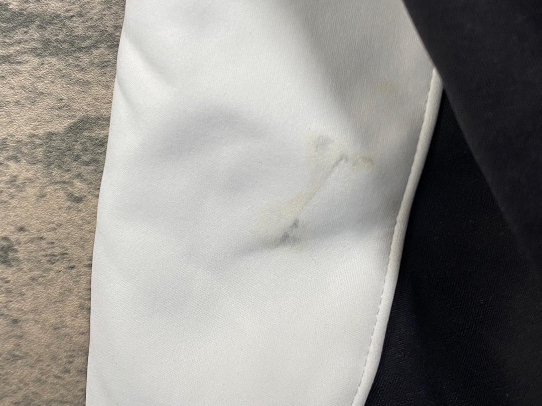 JW444 カステリ CASTELLI 長袖 サイクルジャケット 白 黒 S 裏起毛 GORE WINDSTOPPER