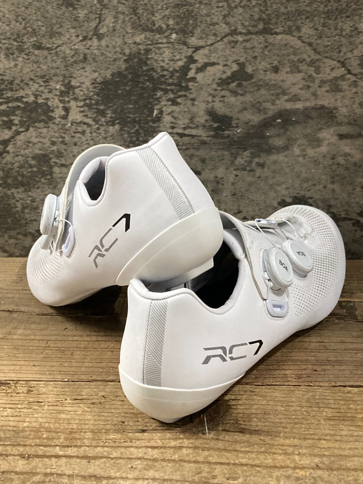 KO609 シマノ SHIMANO RC 7 SHRC703 ビンディングシューズ 白 EU42 SPD-SL