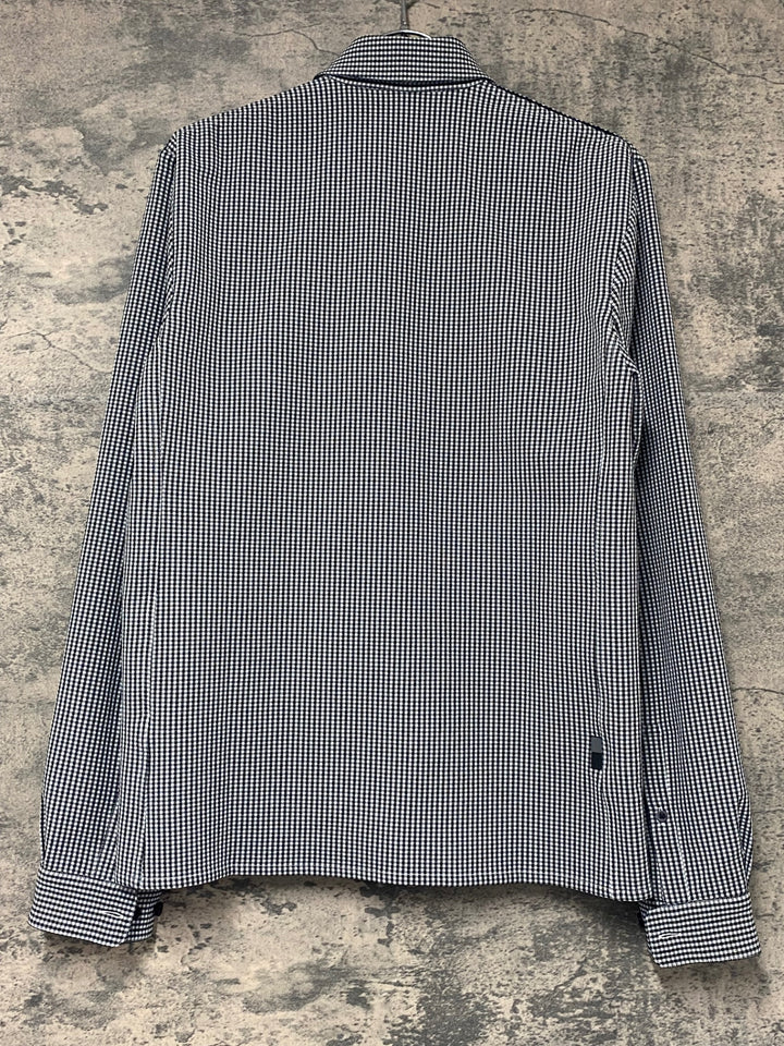 KJ751 ラファ Rapha LONG SLEEVE SUMMER WICKING SHORT 長袖 シャツ 黒 白 XS