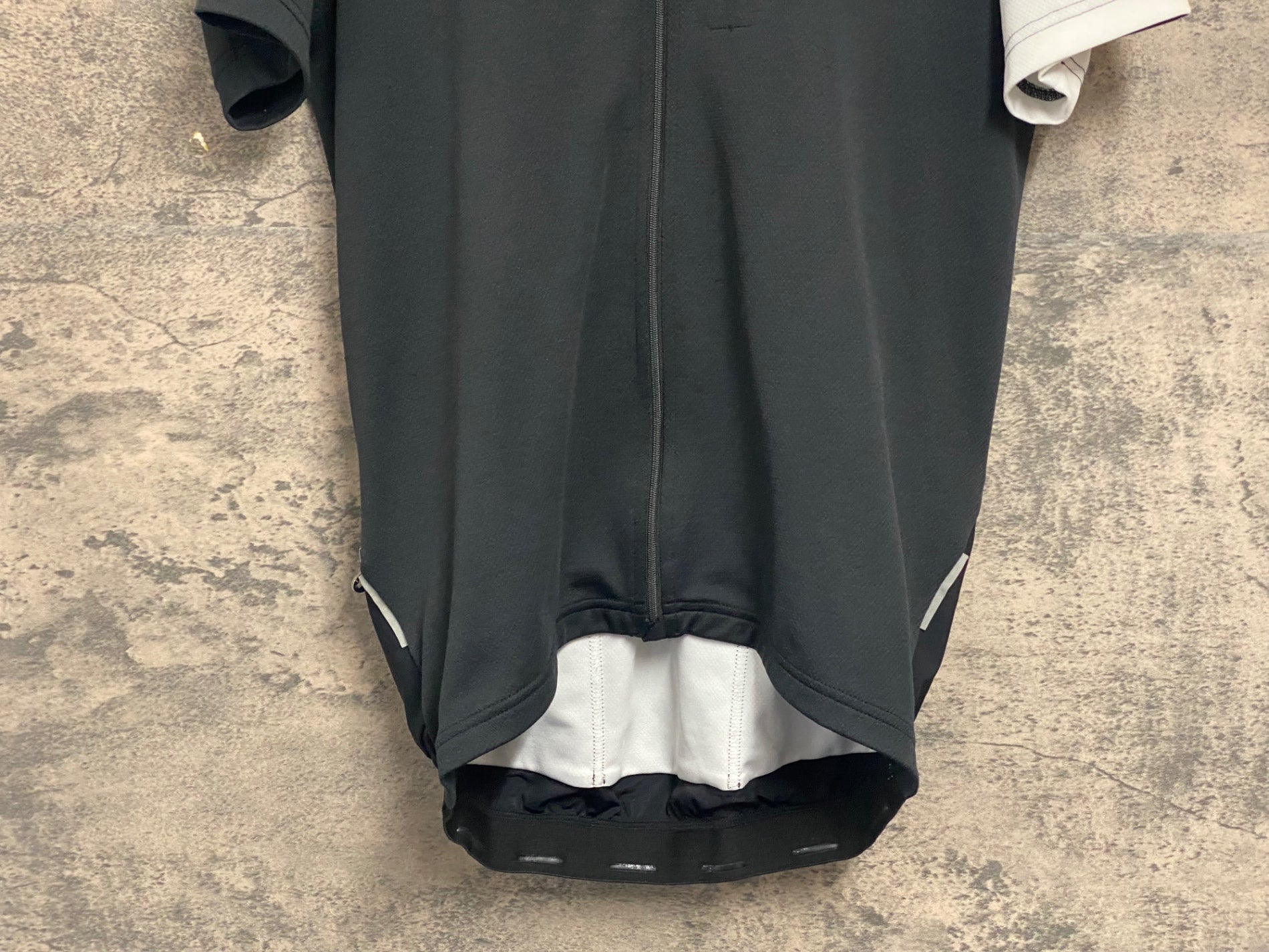 JW291 アソス ASSOS S5.MILLE 半袖 サイクルジャージ 白/黒 L ※ほつれ