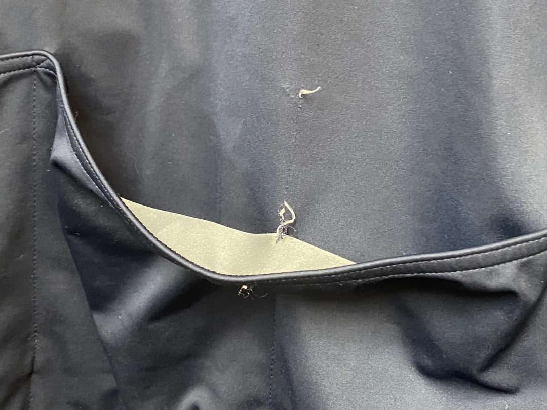 KR425 カステリ CASTELLI Alpha ROS 2 WINTER JACKET 長袖 サイクルジャケット 紺 3XL GORE TEX INFINIUM ※ほつれ