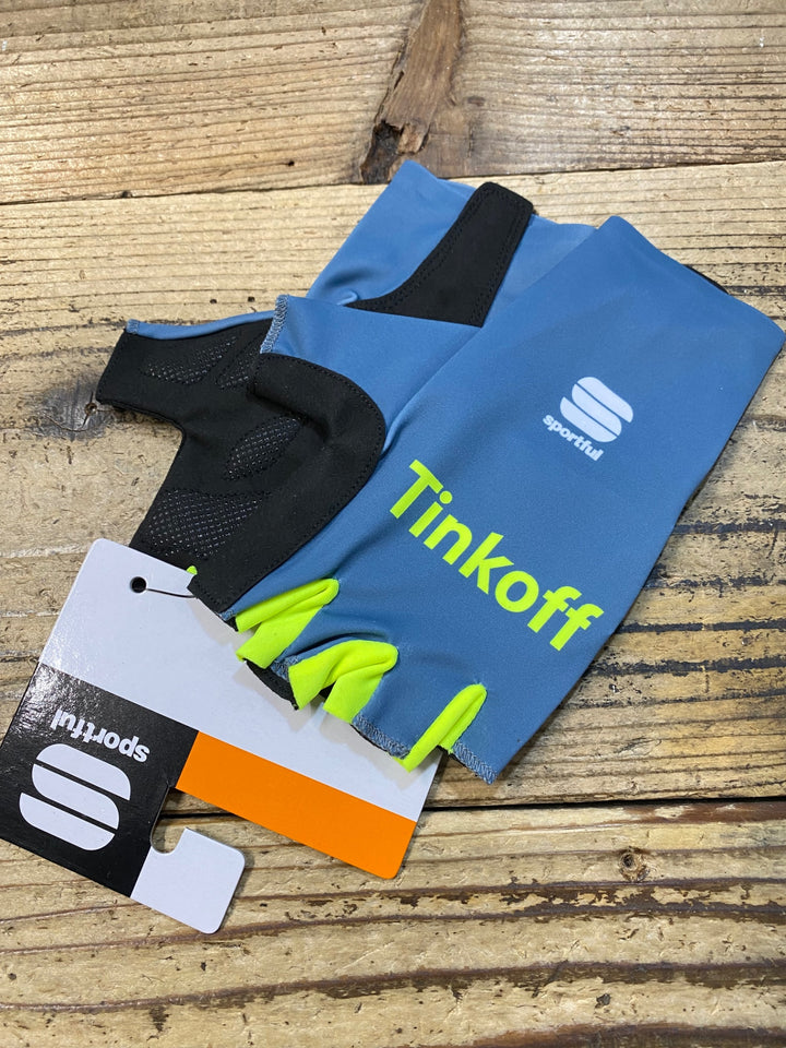 KJ841 スポーツフル sportful AERO TEAM GLOVE 指切 グローブ 青 L TINKOFF