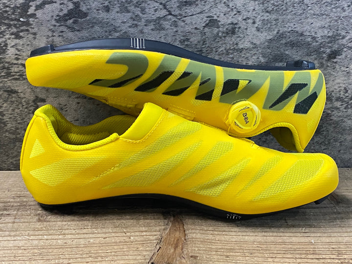 KH366 マヴィック MAVIC コスミック COSMIC SL ULTIMATE ビンディングシューズ EU41 1/3 26㎝ イエロー SPD-SL 未使用品