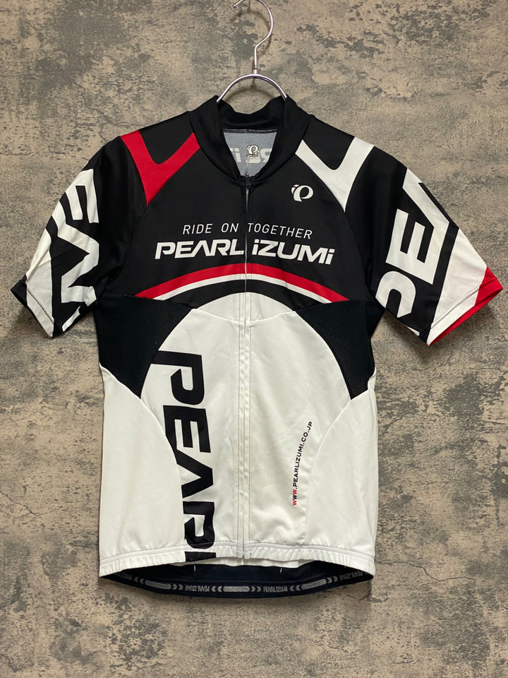 KN967 パールイズミ PEARL iZUMi 半袖 サイクルジャージ 白黒 L