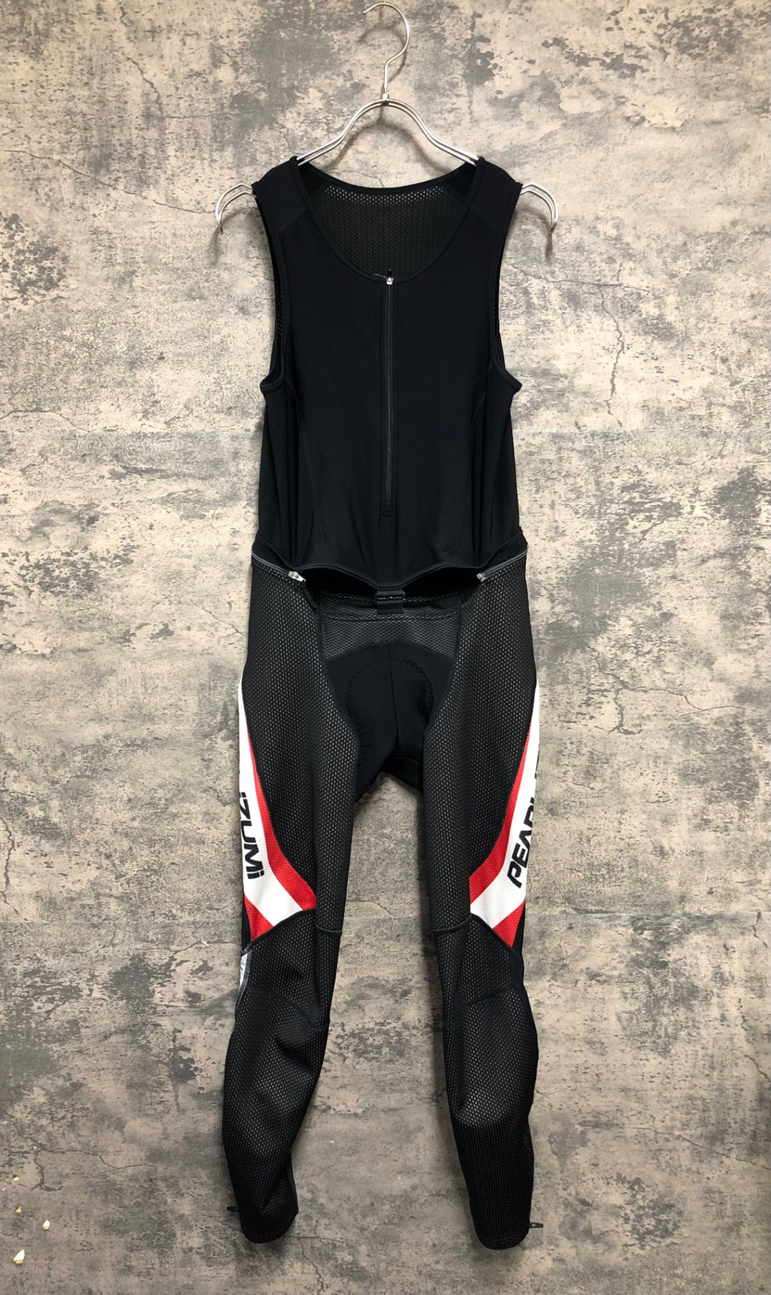 KK716 パールイズミ PEARL iZUMi クイックビブタイツ 黒 M 裏起毛 ※スレあり