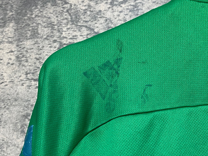 JS582 アディダス adidas 半袖 サイクルジャージ 緑 M