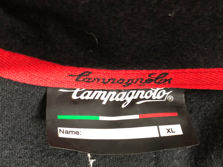 KJ352 カンパニョーロ CAMPAGNOLO 長袖 サイクルジャケット 白 黒 XL 裏起毛