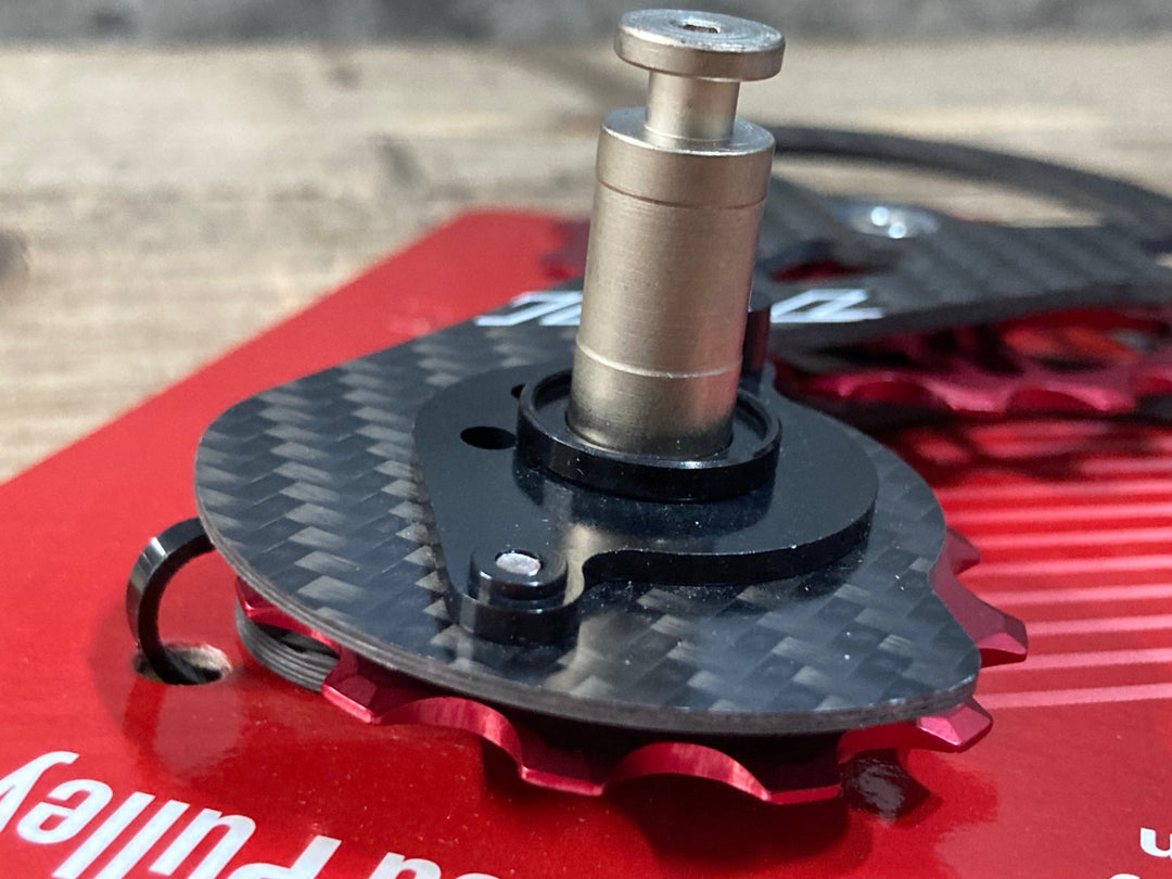 KC086 TNI SPEED プーリー SHIMANO 9100用 カーボン (12/16T) フルセラミック プーリー