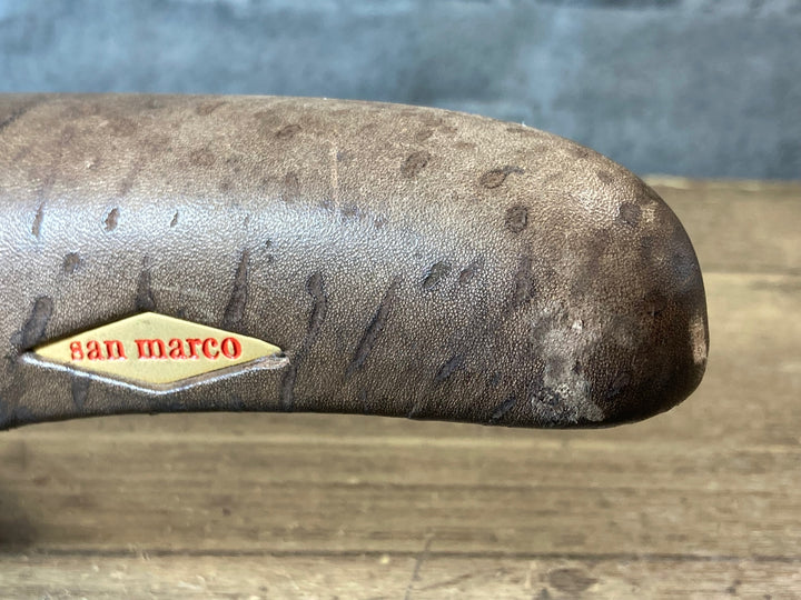 JV743 サンマルコ san marco ロールス Rolls サドル 茶 145mm スチールレール