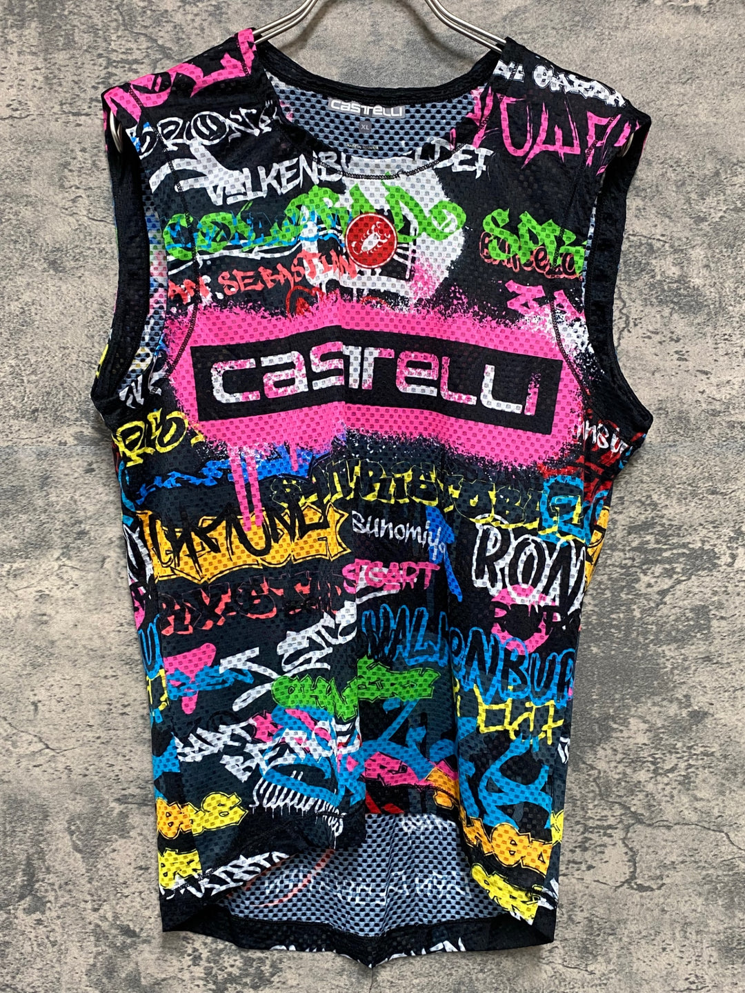 KB232 カステリ CASTELLI 半袖 ベースレイヤー 黒 XL