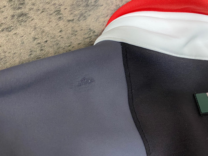 JT667 カステリ CASTELLI 長袖 サイクルジャケット 白 黒 L 裏起毛 GORE WINDSTOPPER
