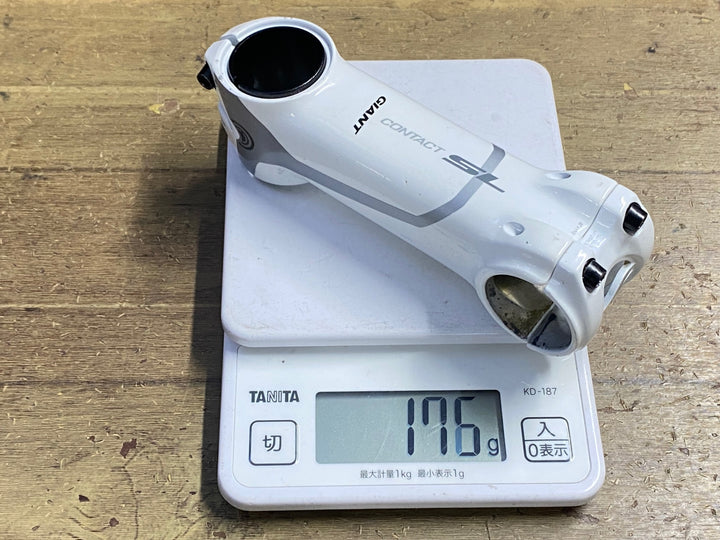 KN805 ジャイアント GIANT コンタクト CONTACT SL アルミステム 白 Φ31.8 OD2 110mm 8°