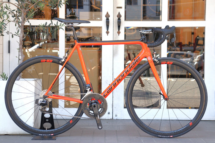キャノンデール CANNONDALE スーパーシックス エヴォ SUPERSIX EVO Hi-Mod 2017モデル 56サイズ スラム レッド e-Tap 11S 電動 カーボン ロードバイク 【横浜店】