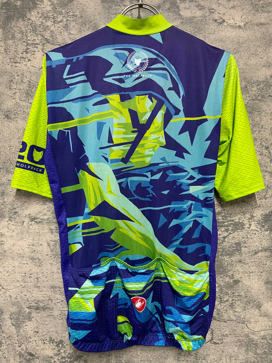 KD410 カステリ CASTELLI 半袖 サイクルジャージ 黄緑 S The Wolfpack 20th Anniversary collection