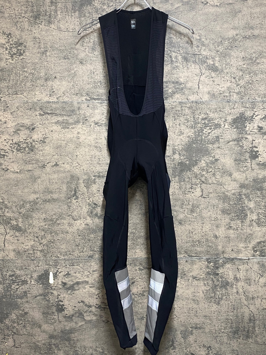 KM404 ラファ Rapha CARGO WINTER TIGHTS WITH PAD ビブタイツ 黒 XS 裏起毛