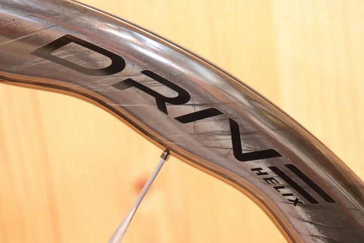 エリートホイールズ ELITEWHEELS ドライブ DRIVE HELIX 46D CS カーボン チューブレスレディ ホイールセット シマノ 11S/12S 【芦屋店】