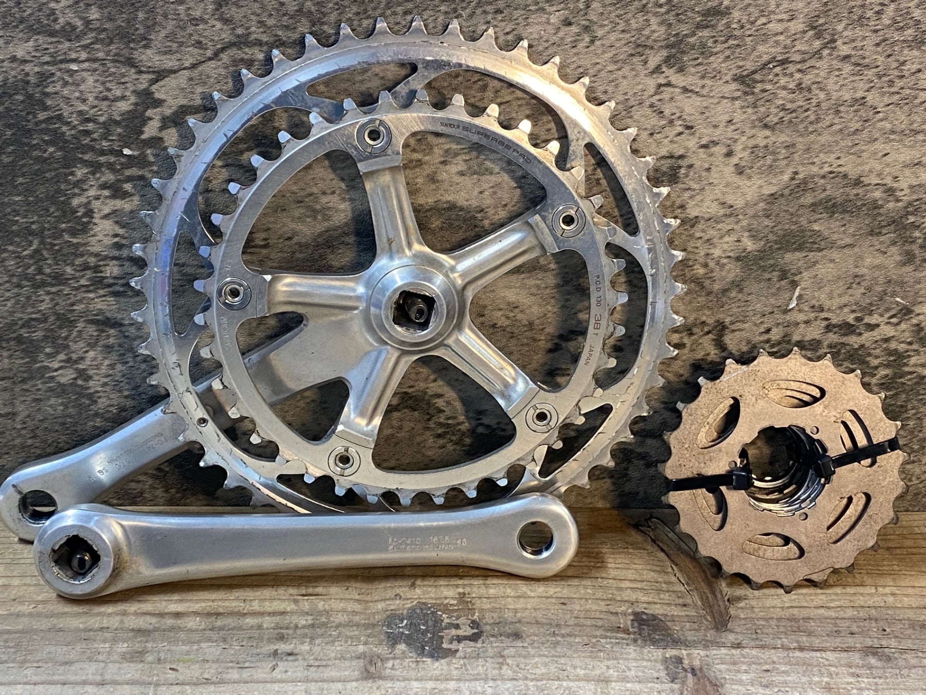 JS029 シマノ SHIMANO デュラエース DURA-ACE 7400 コンポセット