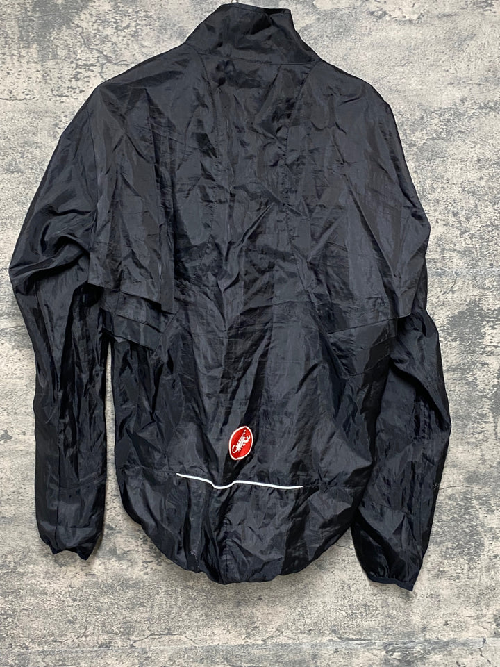 JW625 カステリ CASTELLI 長袖 ウィンドブレーカー 黒 L