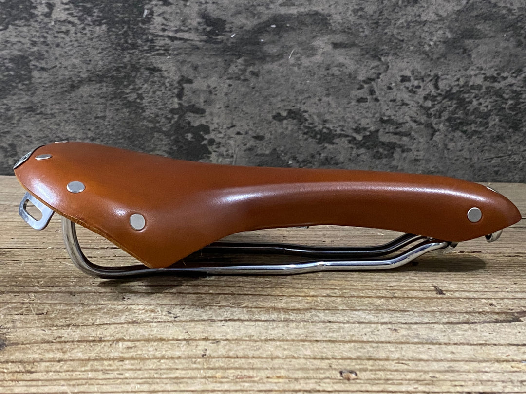KE472 ブルックス BROOKS スワロー SWALLOW Chrome レザーサドル ハニーブラウン スチールレール