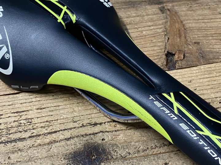 KJ133 セライタリア SELLE ITALIA SLR TEAM EDITION サドル 黒黄 Ti316 レール