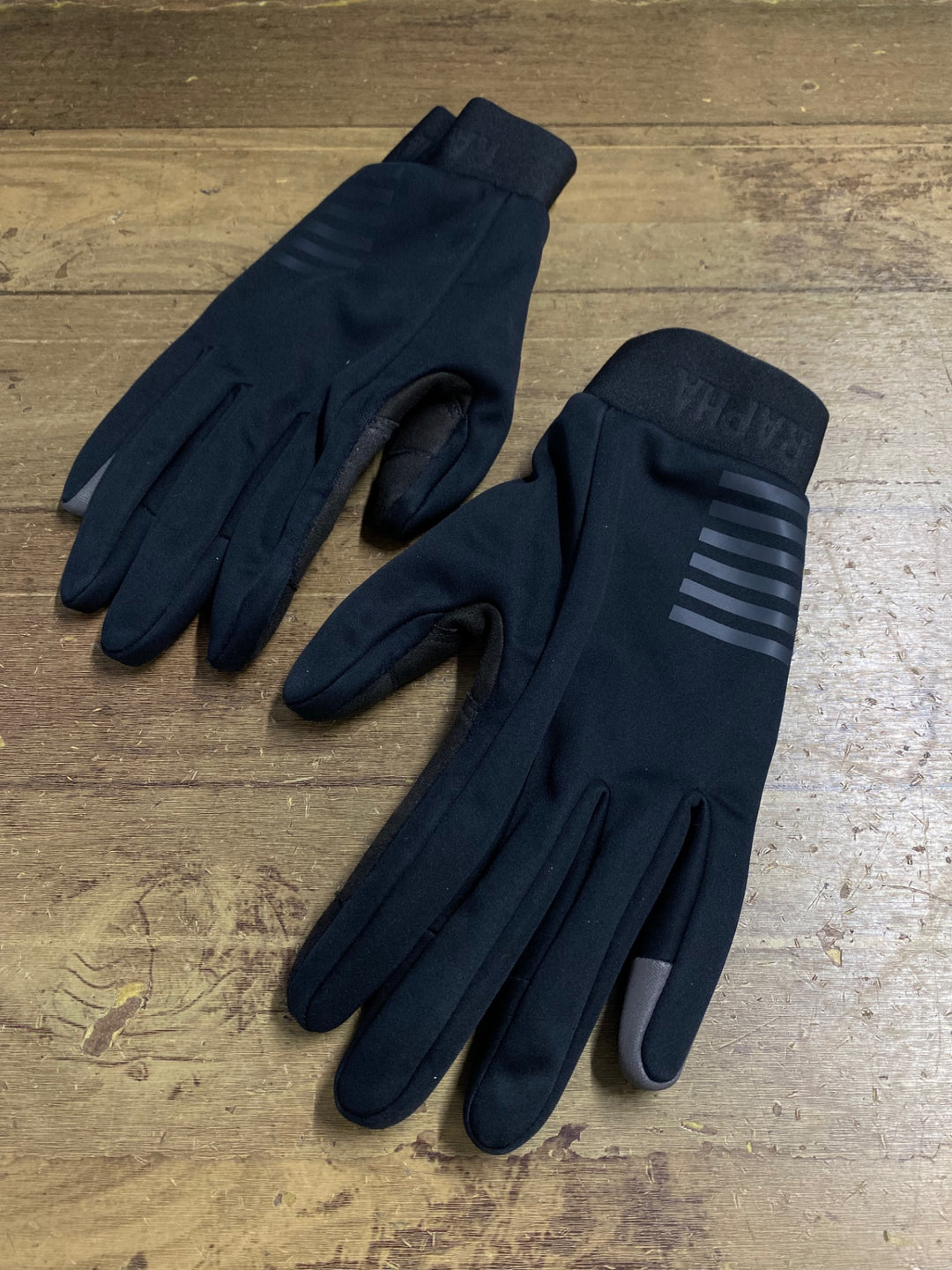 KB335 ラファ Rapha PRO TEAM WINTER GLOVES 長指 グローブ 黒 S 裏起毛