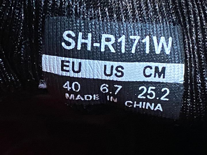 JS975 シマノ SHIMANO SH-R171W ビンディングシューズ 白 黒 EU40