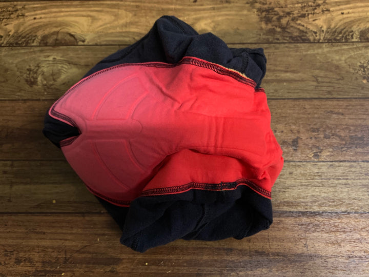 JV209 カステリ CASTELLI ビブタイツ 黒 M 裏起毛 ※スレ大、ロゴひび割れ,パッド色褪せ