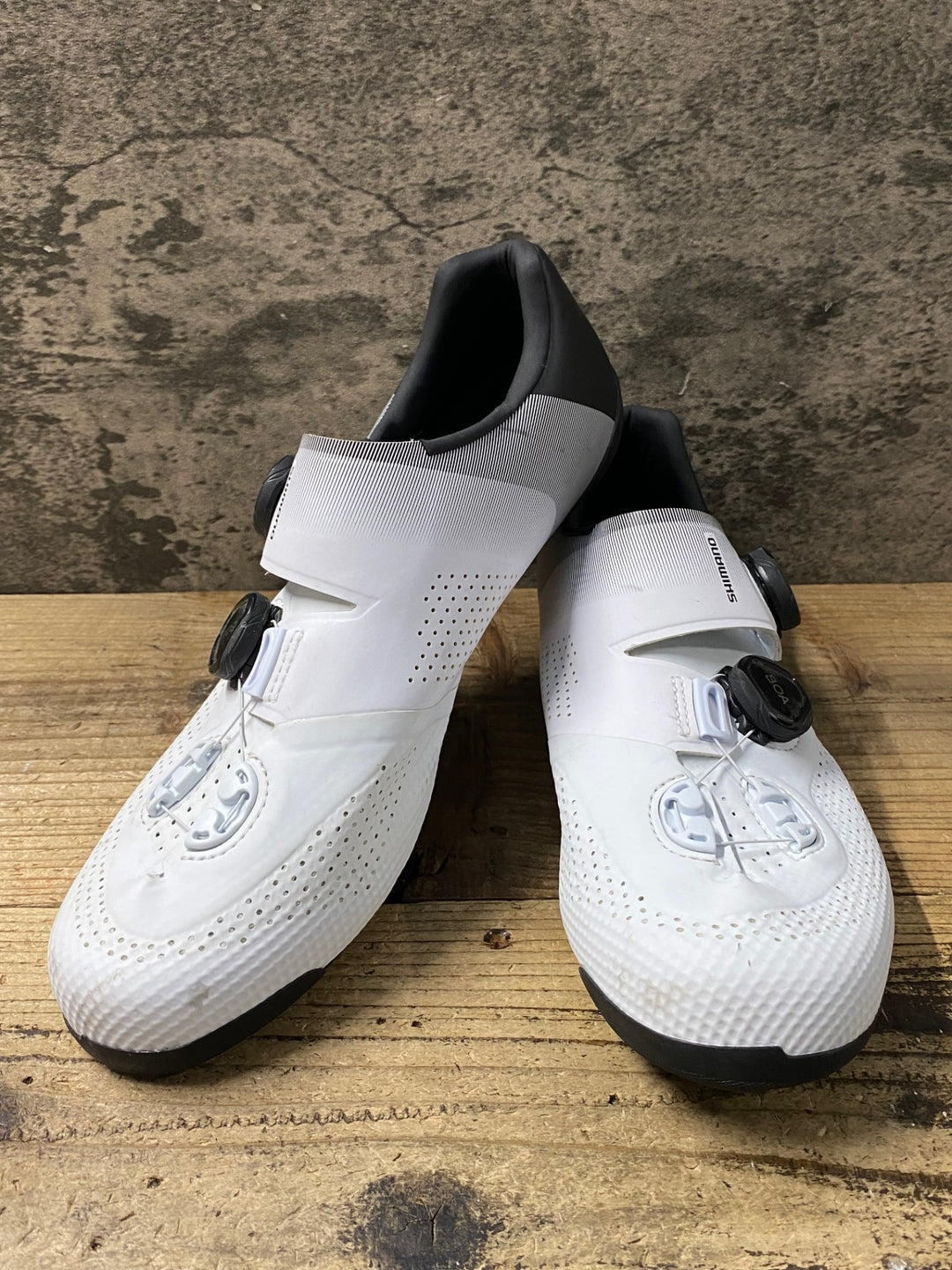 KN119 シマノ SHIMANO RC7 SHRC702M W01E ビンディングシューズ 3穴 BOA 白 EU43