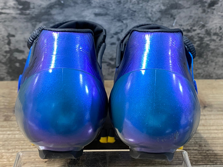 KD185 シマノ SHIMANO エスファイア S-PHYRE SH-RC903M B01E ビンディングシューズ EU41 WIDE 3穴 青