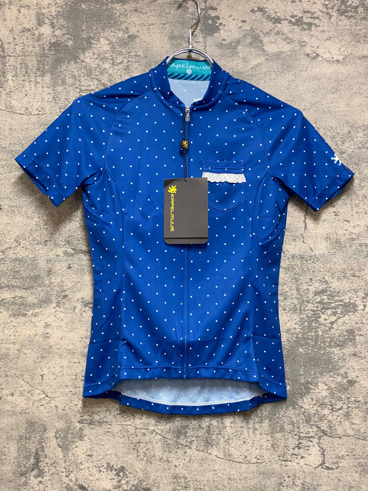 JO891 カペルミュール KAPELMUUR 半袖 サイクルジャージ ネイビー ドット 36 レディース