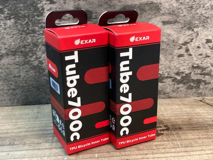 JB418 EXAR TPUチューブ 700C 23～28C バルブ長45mm セット