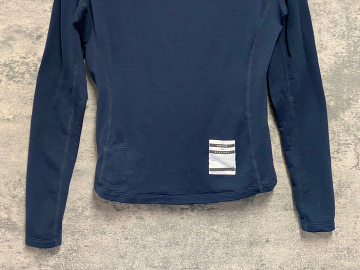 JV272 ラファ Rapha PRO TEAM THERMAL BASE LAYER 長袖 ベースレイヤー 濃紺 M 裏起毛