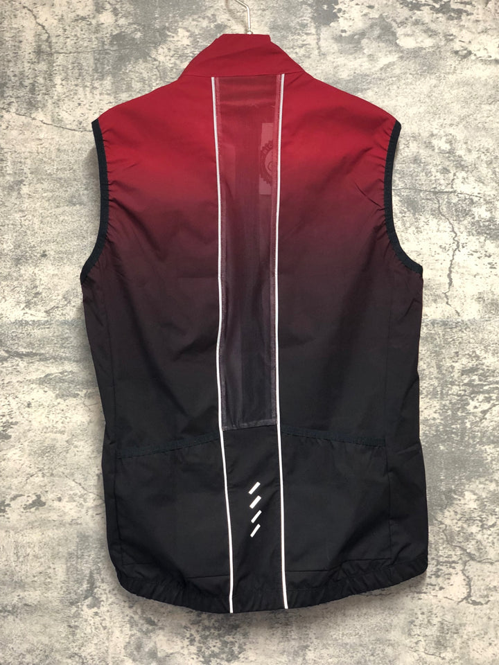 KK705 モーゼン morethan サイクルベスト ジレ 赤黒 XL