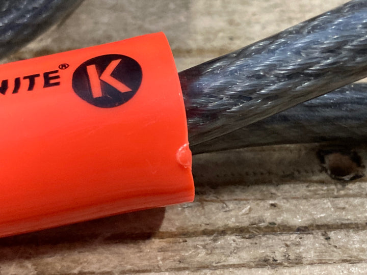 KP740 クリプトナイト KRYPTONITE フレックスケーブル ワイヤー錠 オレンジ