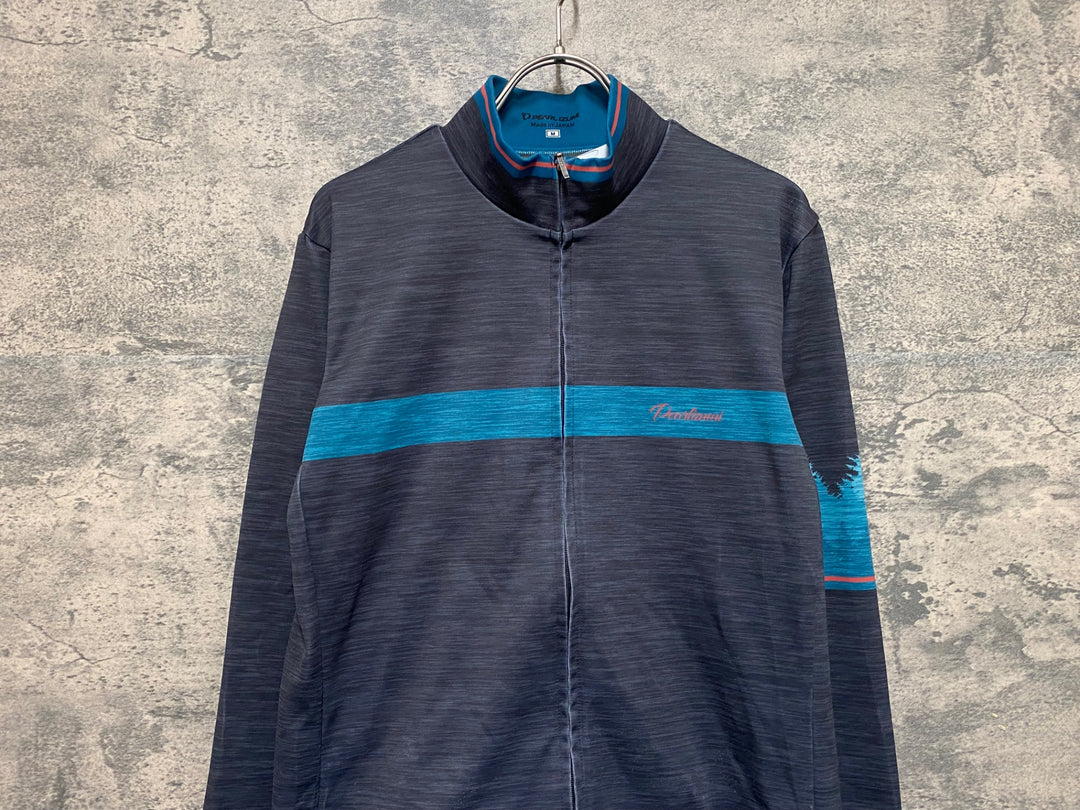 JZ816 パールイズミ PEARL iZUMi 長袖 サイクルジャージ グレー M 裏起毛