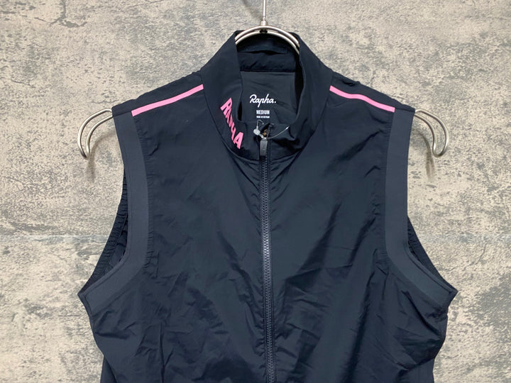 JV357 ラファ Rapha WOMEN'S PRO TEAM GAZZETTA GILET サイクルベスト ジレ 黒 M レディース