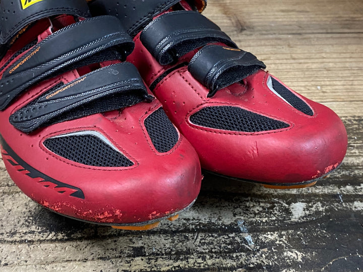 JU427 マヴィック MAVIC キシリウム KSYRIUM ビンディングシューズ 赤 EUR40 ソール傷あり