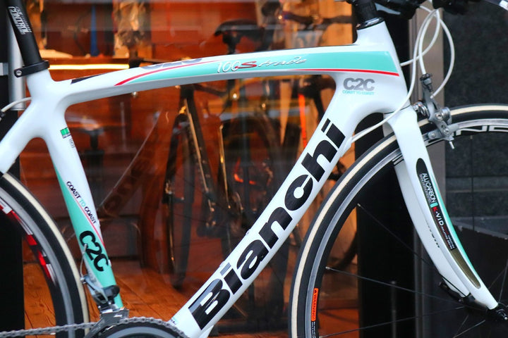 ビアンキ BIANCHI チェントストラーダ C2C 100STRADE 2012モデル 53サイズ シマノ ティアグラ 4700 MIX 10S カーボン ロードバイク フラットバー 【東京南麻布店】