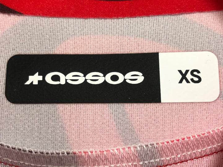 KL637 アソス ASSOS EQUIPE RS JERSEY S9 TARGA SPEED CLUB 2023 半袖 サイクルジャージ 赤 黒 XS