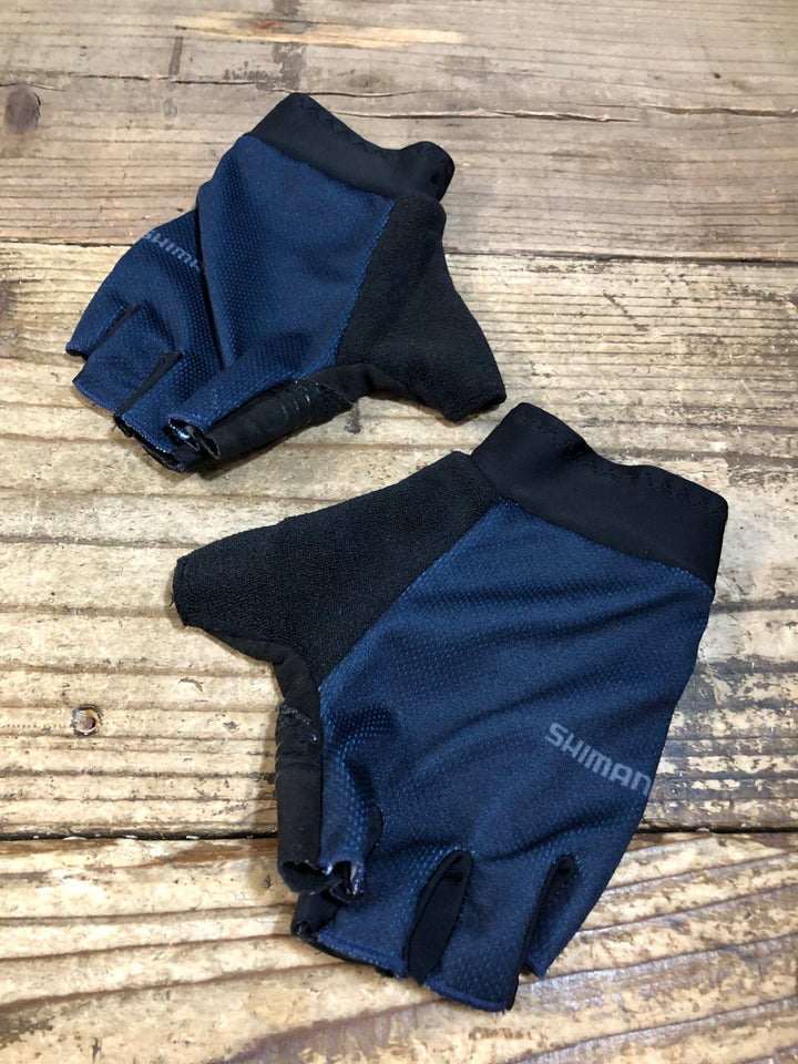 KC201 シマノ SHIMANO 長指 グローブ 紺 M