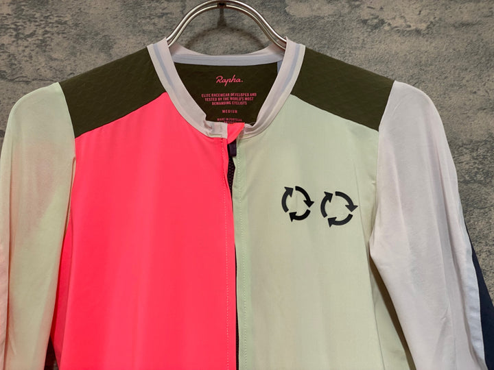 JM529 ラファ Rapha EF GIRO PRO TEAM AERO JERSEY Ⅱ 半袖 サイクルジャージ 総柄 M