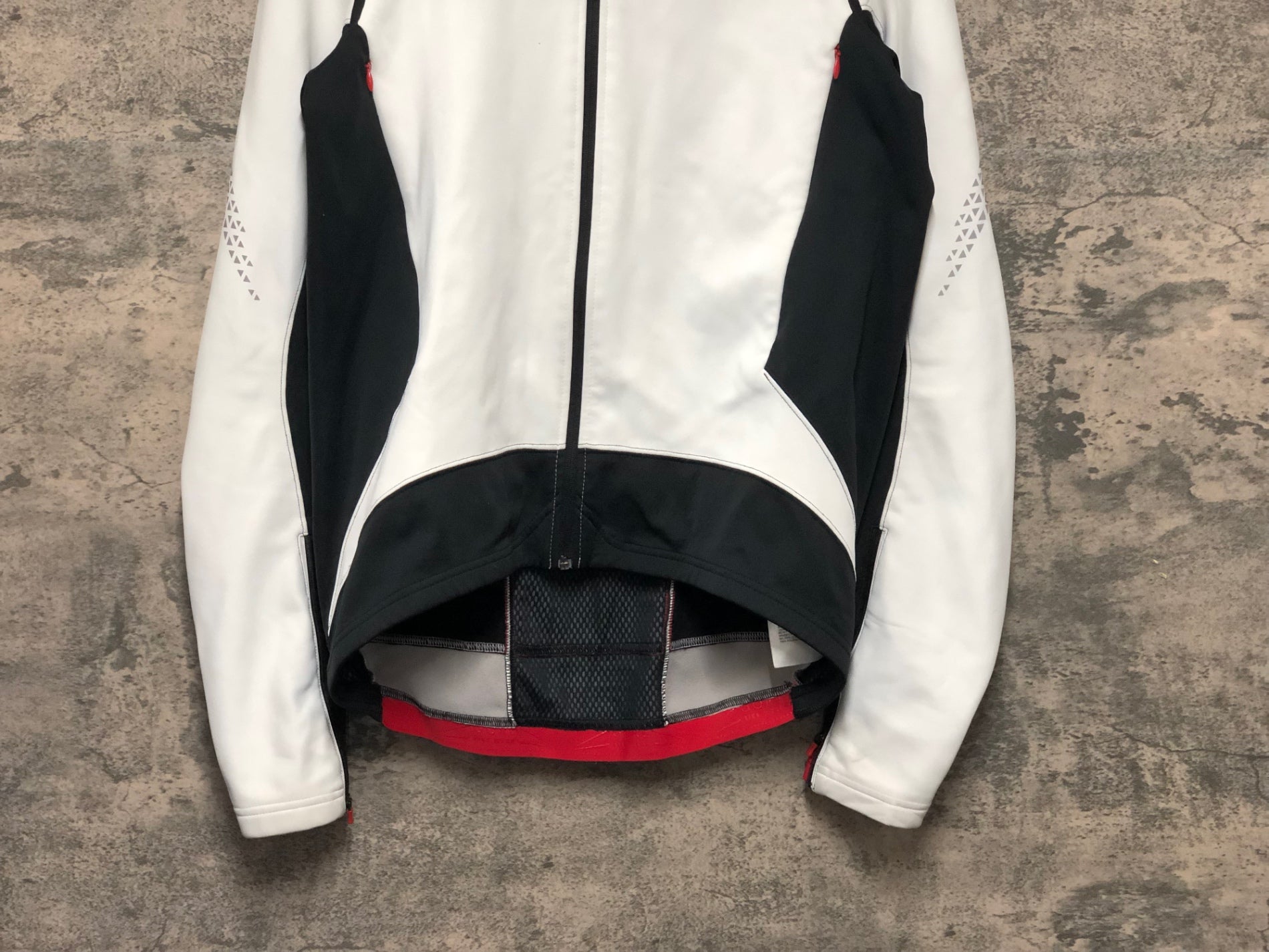 KL659 ゴア GORE BIKE WEAR サイクルジャケット 白 XL 裏起毛 ※汚れ