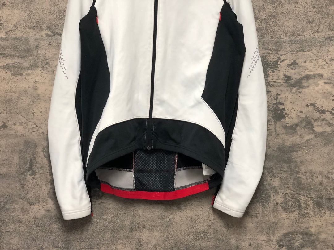 KL659 ゴア GORE BIKE WEAR サイクルジャケット 白 XL 裏起毛 ※汚れ