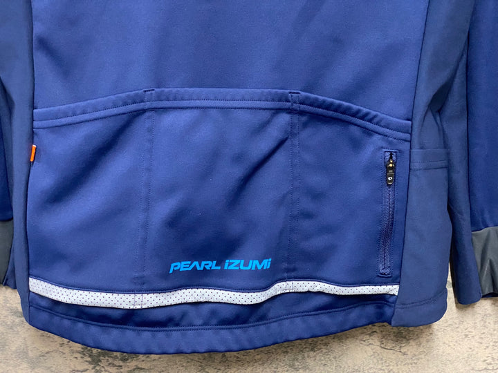 KB678 パールイズミ PEARL iZUMi サイクルジャケット 裏起毛 L ネイビー
