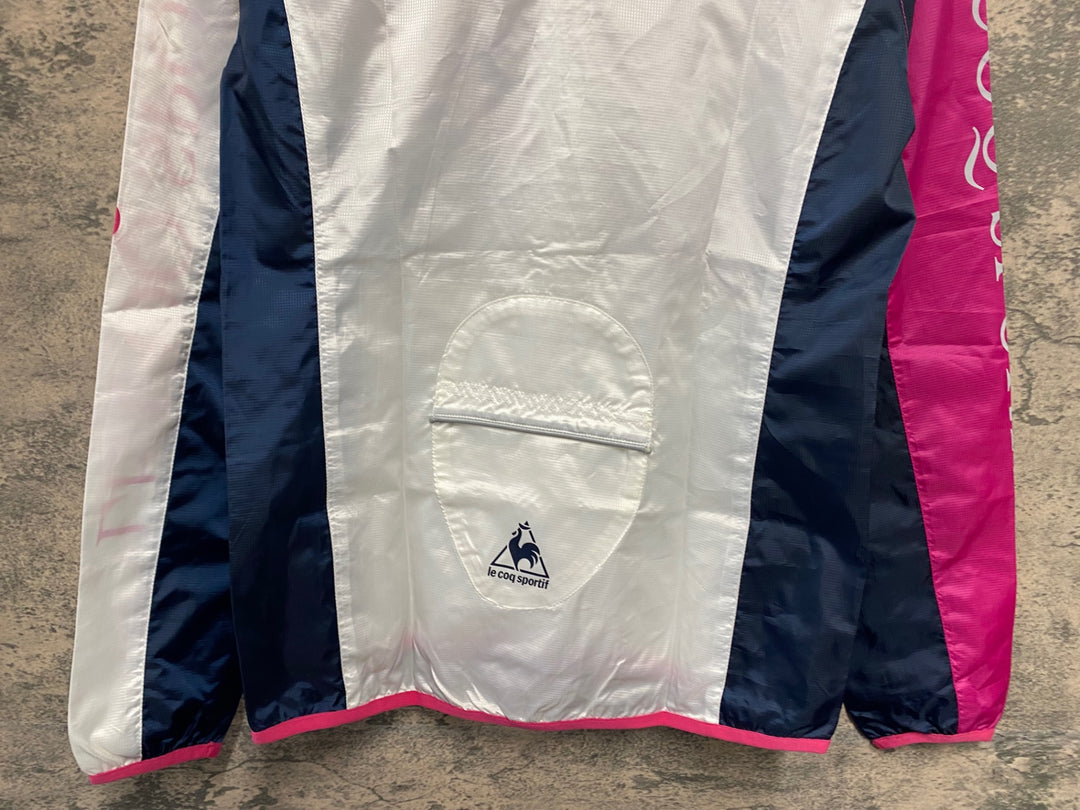 JT498 ルコックスポルティフ le coq sportif 長袖 ウインドブレイカー 白 ピンク M