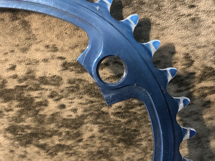 JU710 スミス SMITH Baroque Gear Ⅲ チェーンリング 青 36T±2 90°