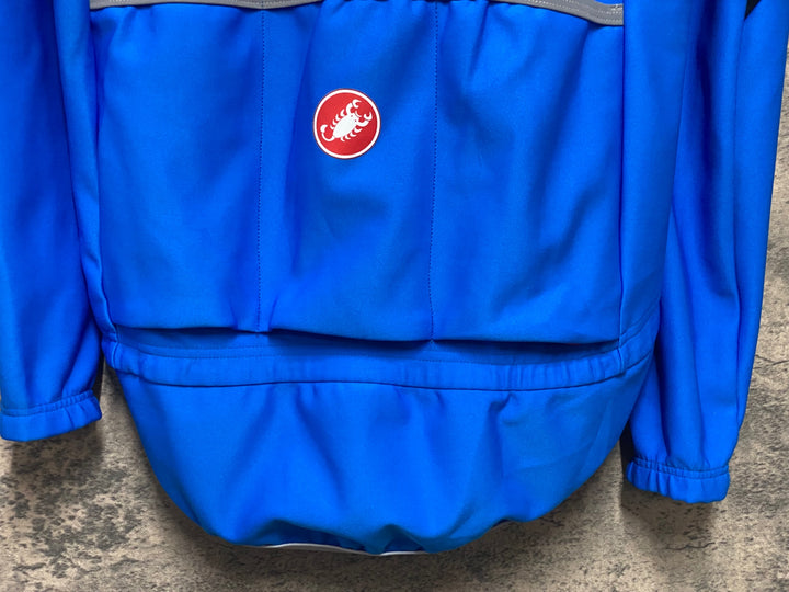 KO899 カステリ CASTELLI 長袖 サイクルジャージ 青 S GORE WINDSTOPPER