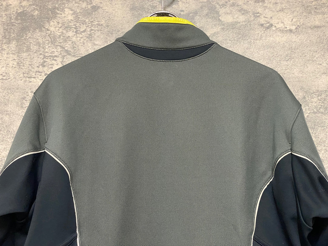 KP700 パールイズミ PEARL iZUMi 長袖 サイクルジャケット グレー 黒 XL 裏起毛 ※旧ロゴ