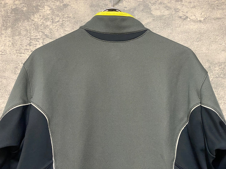 KP700 パールイズミ PEARL iZUMi 長袖 サイクルジャケット グレー 黒 XL 裏起毛 ※旧ロゴ