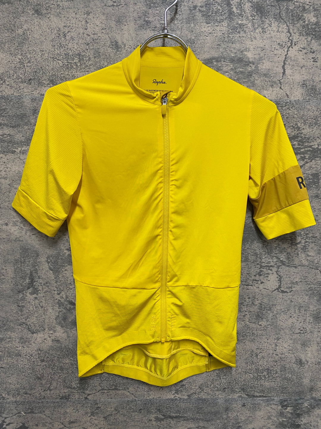 KR204 ラファ Rapha PRO TEAM JERSEY 半袖 サイクルジャージ 黄 XS